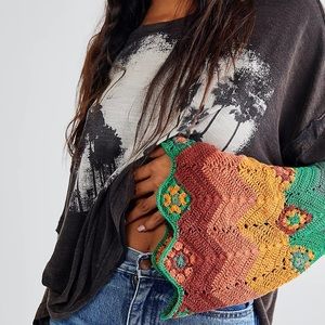 Free People So Edgy Tee Crochet